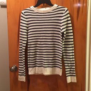 *Brand New* Navy and ivory striped sweater